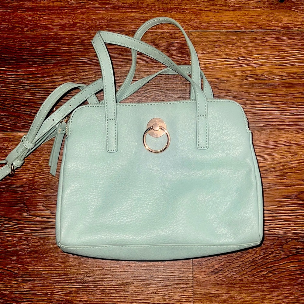 Blue crossbody purse